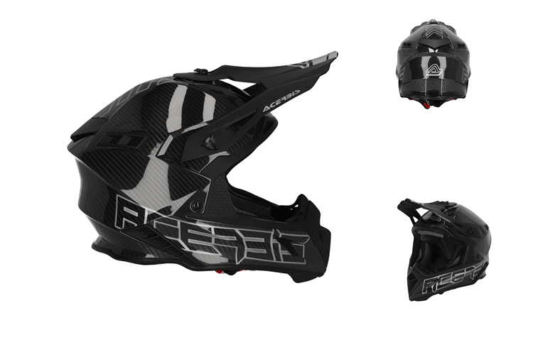 CASCO MOTO ACERBIS ACERO CARBONO 2206 NEGRO GRIS S